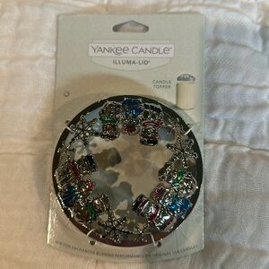 NWOT Yankee Candle Illuma-lid snowman candle lid